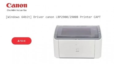Driver máy in Canon LBP2900 cho Windows 64bit